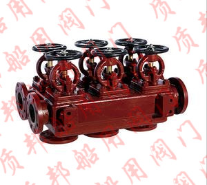  GB/T2499-93 船用法蘭鑄鐵雙排三聯(lián)截止閥箱S、SS型